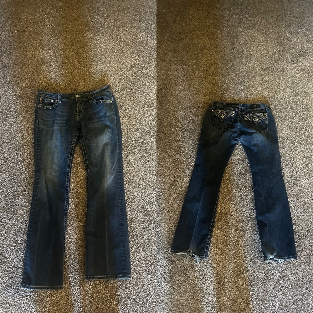 Miss Me Dark Blue Boot Cut Jeans